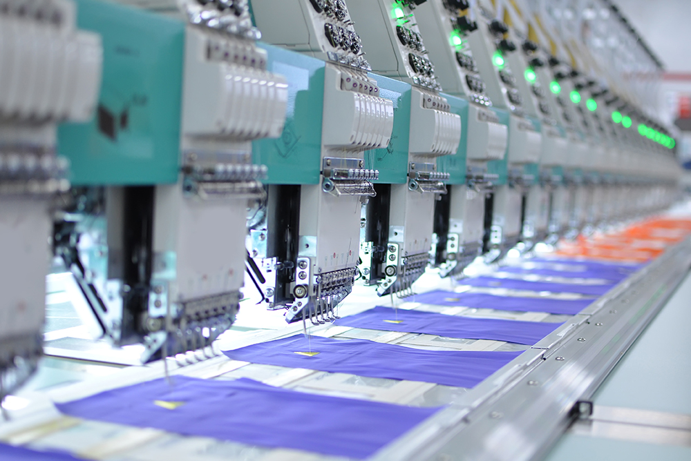Garment production assembly line